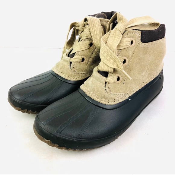 sperry suede duck boots